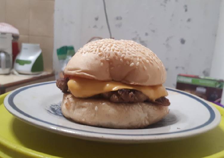 Recipe: Tasty Burger homemade