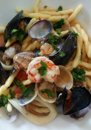 A picture of Strozzapreti ai frutti di mare.