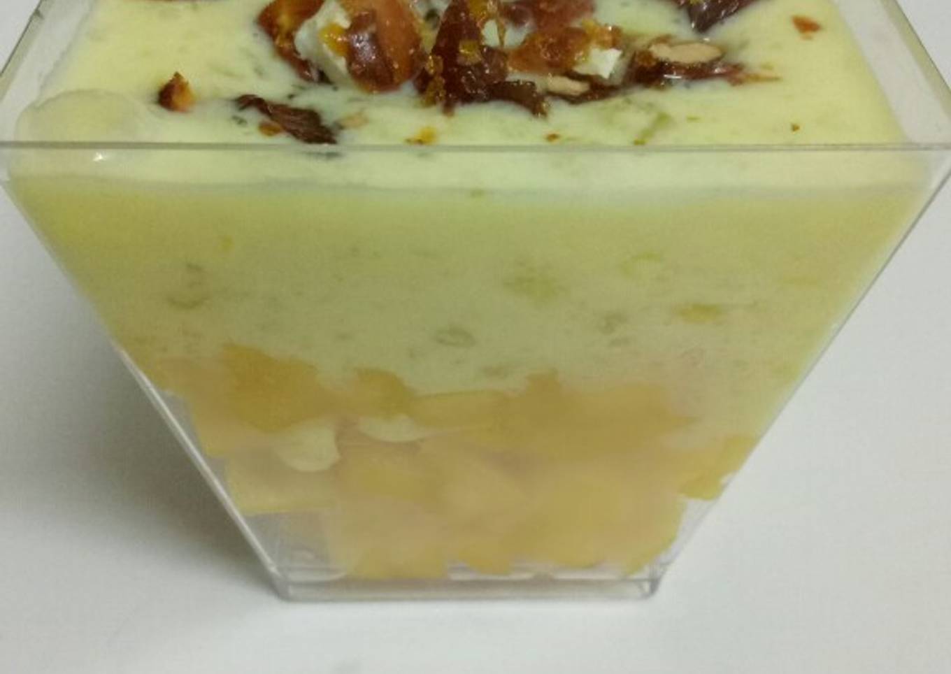 Caramelized sago mango twist