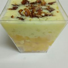 A picture of Caramelized sago mango twist.