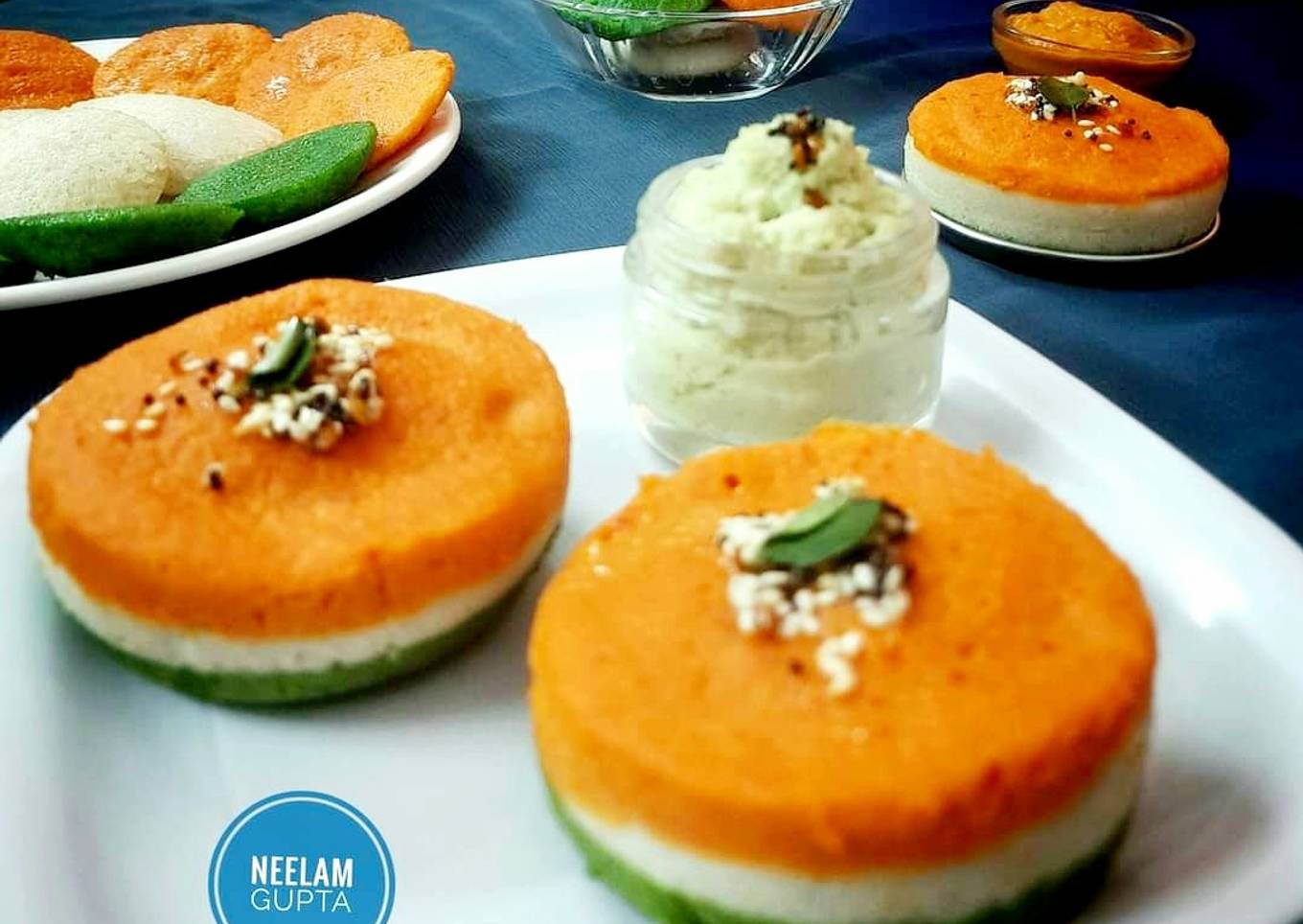 Try colour layered idli