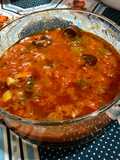Salsa de tomate y aceitunas