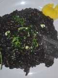 Risotto de arroz negro