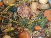 A picture of chicken bone broth
