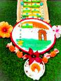 ইন্ডিয়ান ফ্ল্যাগ ক্যুকিজ (Indian flag cookies recipe in Bengali)