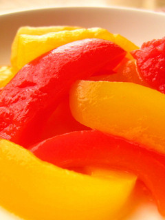 A picture of Microwave & Sushi Vinegar Easy Bell Pepper Marinade.