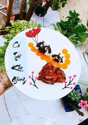 Hình của món Cá trê kho gừng phiên bản nhí.
