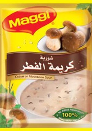صورة لوصفة طريقة عمل شوربة كريمة الفطر