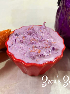 A picture of Purple Cabbage Coleslaw.