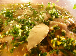 Una foto de Berenjenas en escabeche light