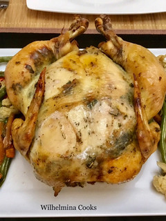 A picture of Roasted Chicken With Vegetables.