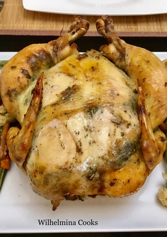 A picture of Roasted Chicken With Vegetables.