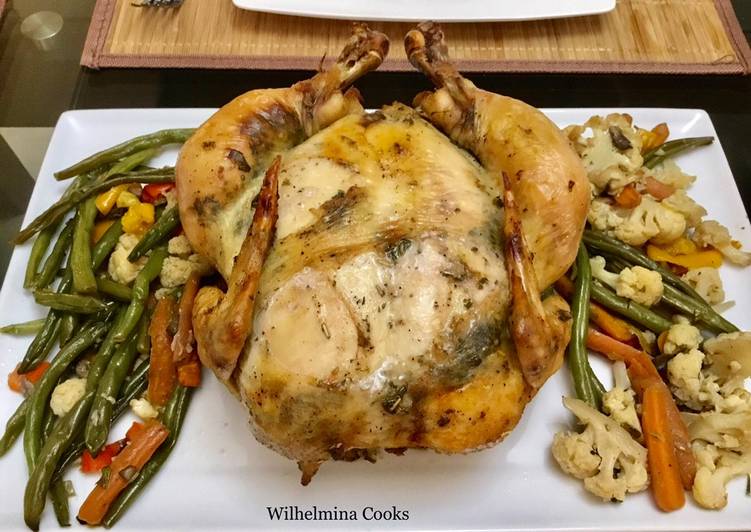 Steps to Make Ultimate Roasted Chicken With Vegetables