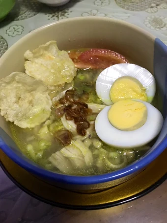 Langkah Gampang Membuat Resep Soto ayam kuah bening kuning, enak, seger yang  Bikin Ketagihan Anti Ribet, Sempurna
