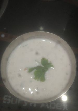 A picture of Kakdi Raita / Cucumber Raita.