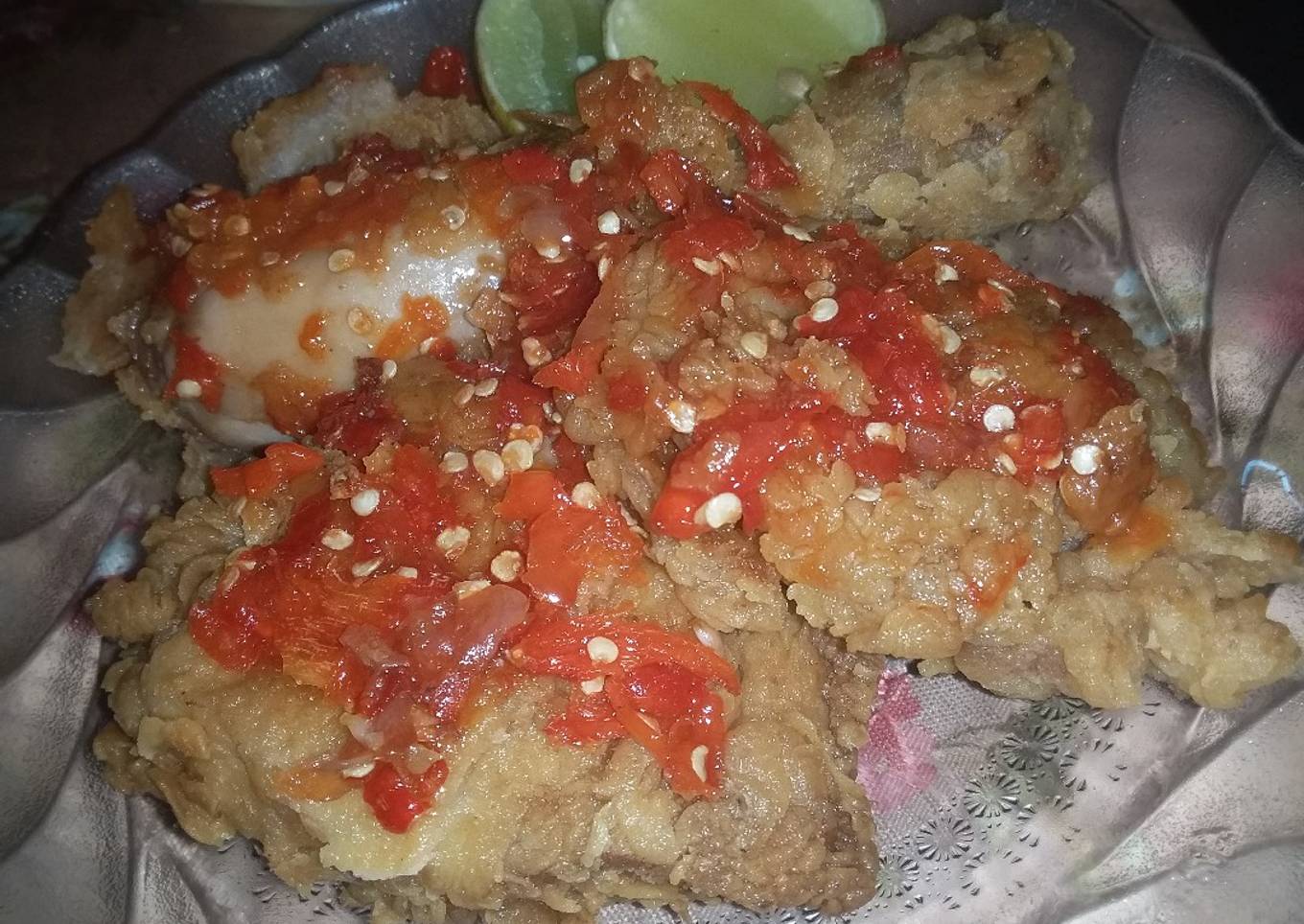 Ayam geprek rumahan