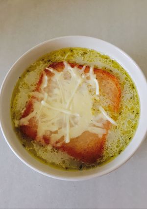 Una foto de Sopa de cebolla