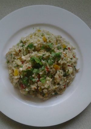 A picture of Chilli Chicken Risotto.