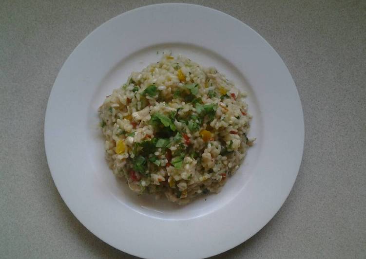 Simple Way to Make Any-night-of-the-week Chilli Chicken Risotto