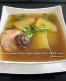 Chicken and Winter Melon Soup with Pickled Lime
