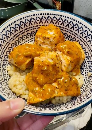 A picture of Sweet and Spicy Salmon Bites.