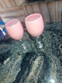 Strawberry smoothie ainihin hoton girkin