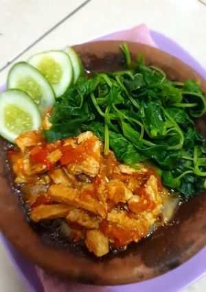 Foto resep Ayam sambal (Menu diet)