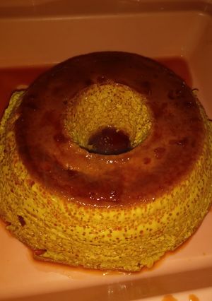 Una foto de Flan de Dulce de leche