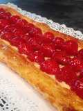Puff Pastry Tart with Strawberries and Pastry Cream