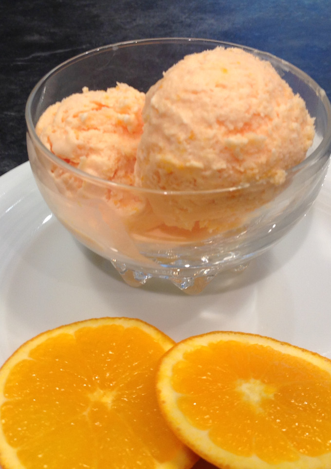 Una foto de Helado de naranja