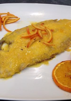 Una foto de Lenguado a la naranja