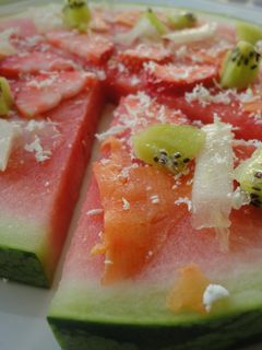 Una foto de Pizza de sandía