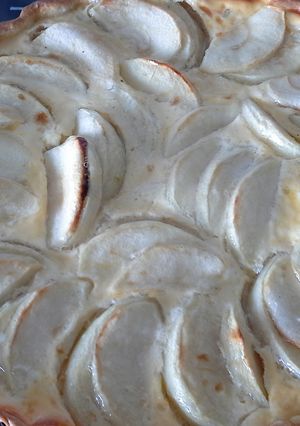 Una foto de Tarta de manzana de Alsacia