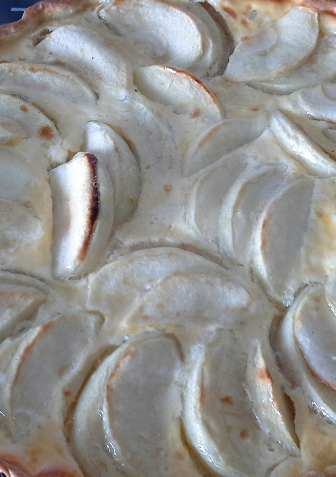 Una foto de Tarta de manzana de Alsacia