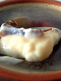 Una foto de Crema de chocolate blanco con gelatina de expresso