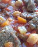 Estofado de vacuno con garbanzos