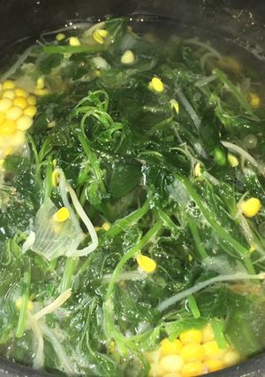 Foto resep Sayur bening bayam bumbu kunci