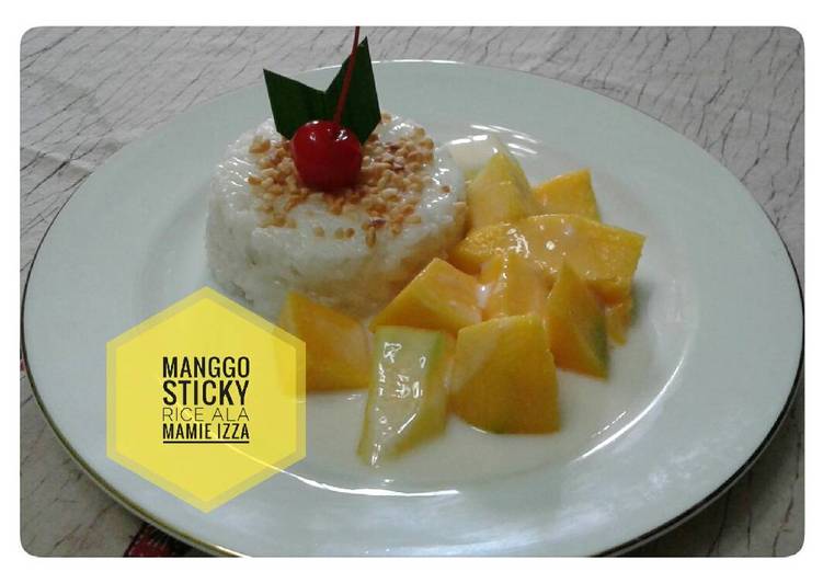 Langkah Mudah untuk Menyiapkan Manggo sticky rice, Lezat Sekali