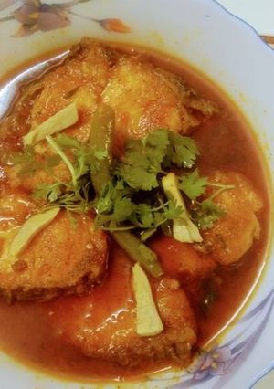 A picture of GINGER  RAHU  FISH  CURRY  RECIPE.