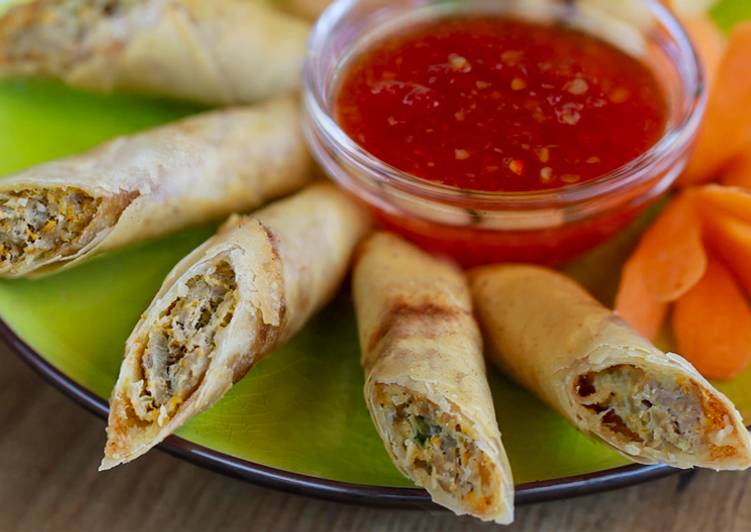 Rollitos de primavera estilo Filipino (Lumpiang Shanghai)