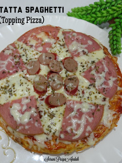 Foto resep Fritatta Spaghetti (Topping Pizza)