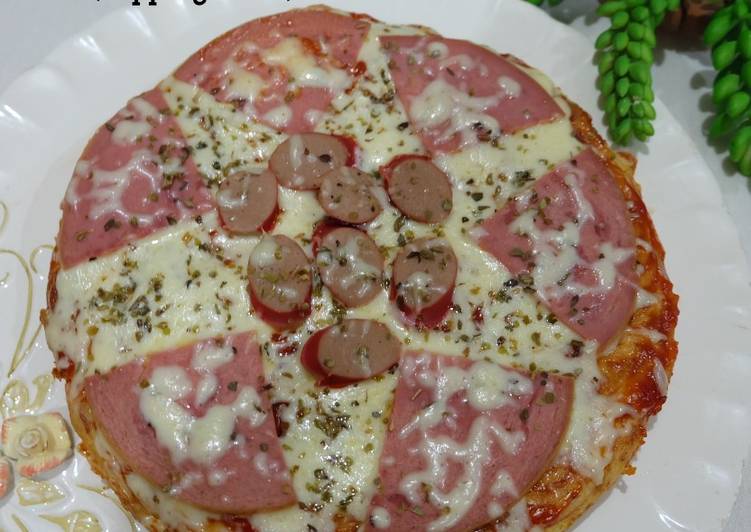 Resep Fritatta Spaghetti (Topping Pizza), Enak