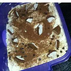 Una foto de Postre con bizcochuelo