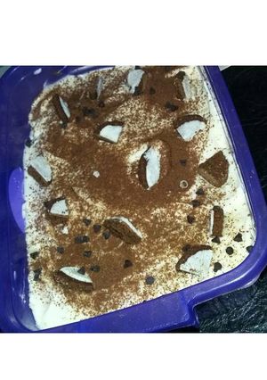 Una foto de Postre con bizcochuelo