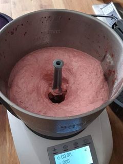 Une photo de Sorbet fraises 🍓 😋