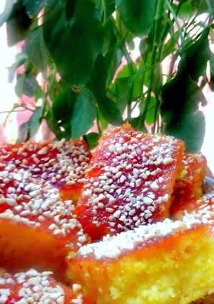 صورة لوصفة 🍋🍋 بسبوسة بعطر الليمون 🍋🍋
