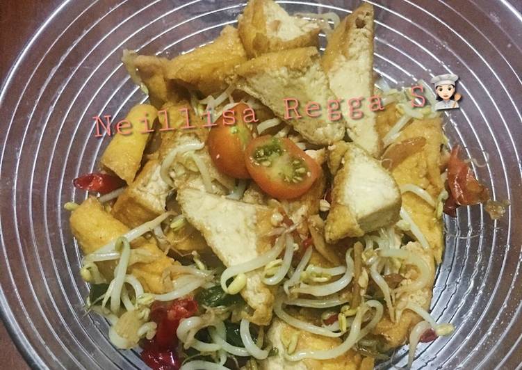 Tumis tahu kulit tauge