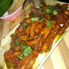 A picture of Crispy chilli baby corn.