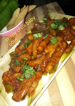 A picture of Crispy chilli baby corn.