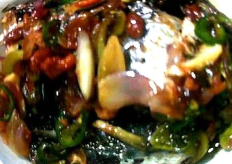 Langkah mengolah Ikan sarden masak tauco yang Enak
